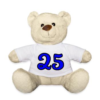 25. 25 YEARS. 25th ANNIVERSARY. 25 YEARS ANNIVERSARY. - Teddy Bear - white - Front