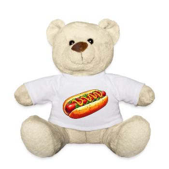 Hot Dog - Teddy Bear - white - Front