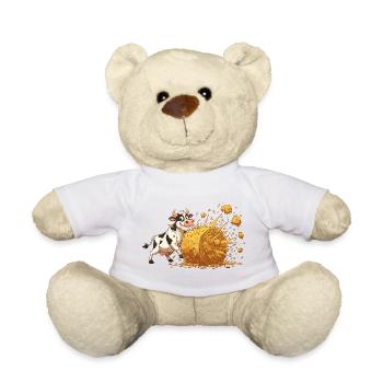 Kuh und Heu-Explosion - Teddy - Weiß - Vorne