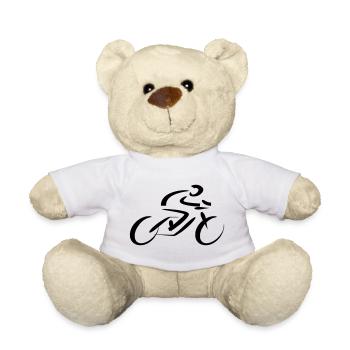 Radfahrer Rennfahrer  - Teddy - Weiß - Vorne