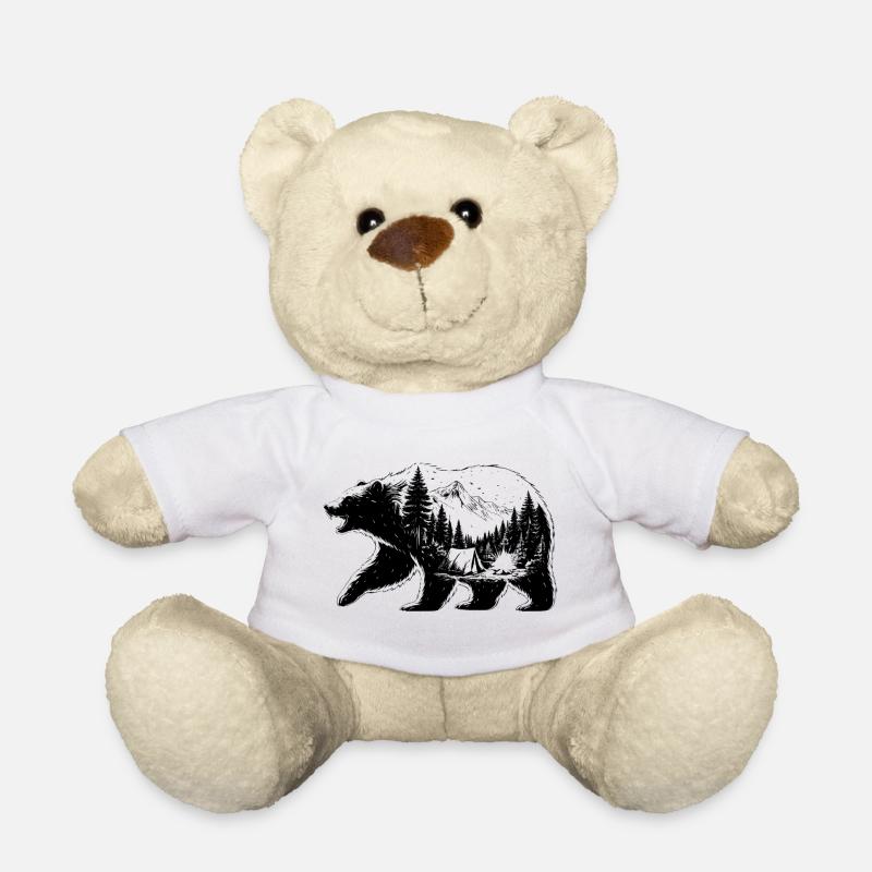 Bären-Campinglandschaft - Teddy - Weiß