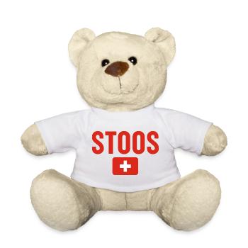 Stoos Schweiz Flagge - Teddy - Weiß - Vorne