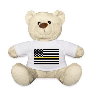 Dispatcher Yellow Line - Teddy Bear - white - Front
