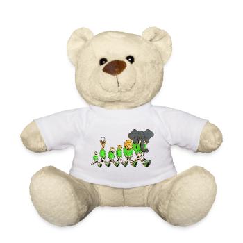 Savannentiere auf einem Spaziergang - Teddy - Weiß - Vorne