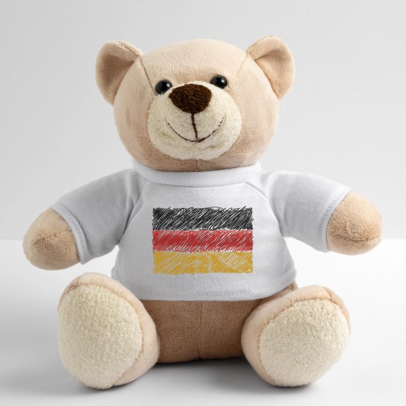 German Flag Scribble Teddy Bear