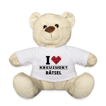 Ich liebe Kreuzworträtzel, Denksport - Teddy - Weiß - Vorne