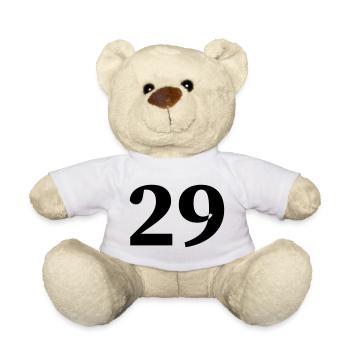 29 - Teddy Bear - white - Front