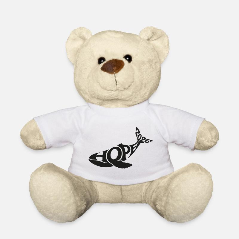 HOPE THE WHALE - Nounours - blanc