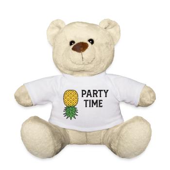 Lass uns Party Ananas-Symbol - Teddy - Weiß - Vorne