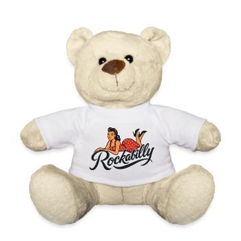 Rockabilly Pinup Frau im Petticoat Rock’n’Roll - Teddy - Weiß - Vorne