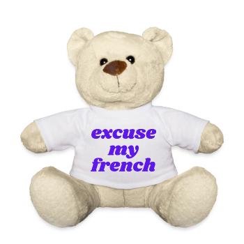 excuse my french - Teddy - Weiß - Vorne