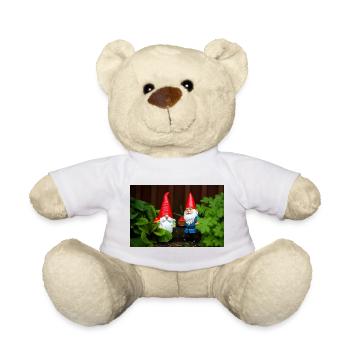 Garden Gnome Delight - Teddy Bear - white - Front