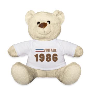 40 Jahre 1986 Handgeschriebenes Drehbuch-T-Shirt - Teddy - Weiß - Vorne