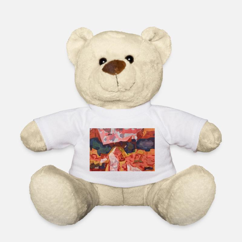 Feu de couleur abstraite - Nounours - blanc