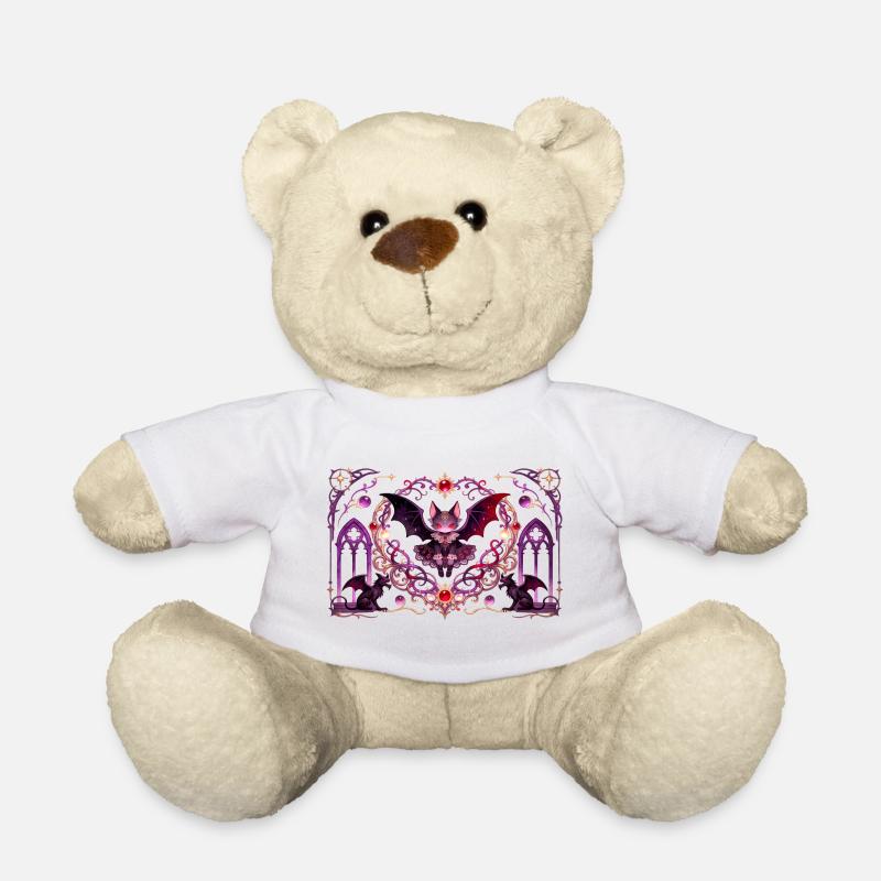 Chat vampire gothique Dark Fantasy Design de sorcellerie - Nounours - blanc