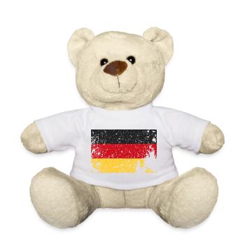 Germany Flag - Teddy Bear - white - Front