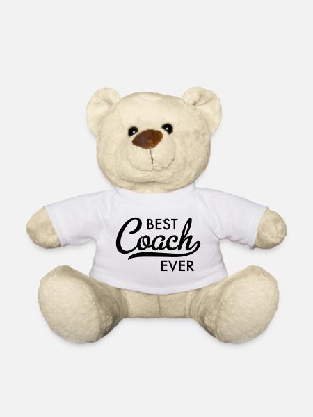 Bester Trainer aller Zeiten in der Typografie - Teddy - Weiß