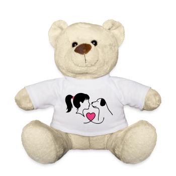 Maman Chien Fille Chien Chère Maîtresse - Nounours - blanc - Devant