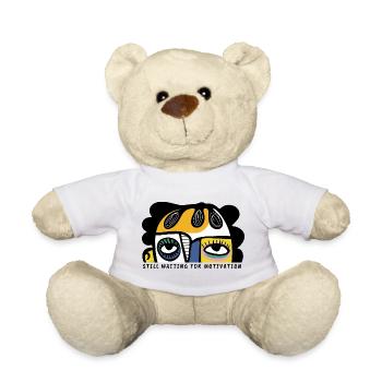 Toujours en attente de motivation Visage abstrait - Nounours - blanc - Devant