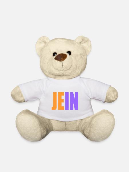 Yes and no - Teddy Bear - white