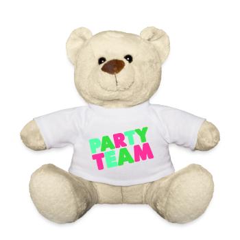 Party Team Neon : Mot-mot aux couleurs vives - Nounours - blanc - Devant
