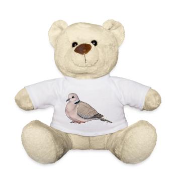 Pigeon eurasiatique - Nounours - blanc - Devant