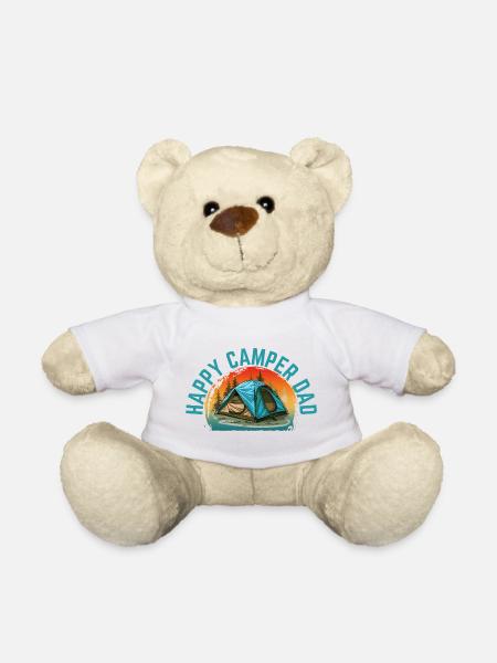 GLÜCKLICHER CAMPER-PAPA - Teddy - Weiß
