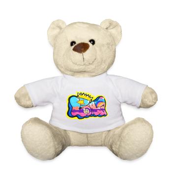LINA GRAFFITI-NAME FÜR KIND - Teddy - Weiß - Vorne