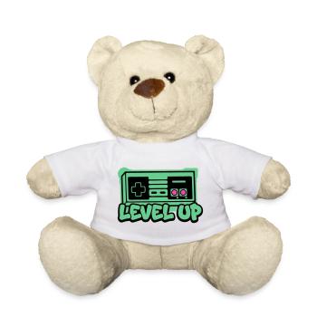 Level Up Controller Icon - Teddy - Weiß - Vorne