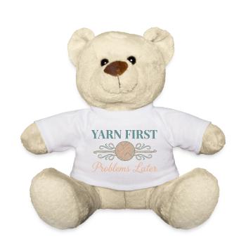 Crochet Lover Garn Erste Probleme später Lustig - Teddy - Weiß - Vorne