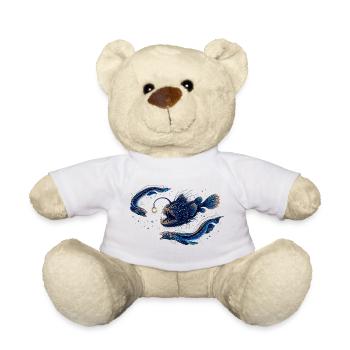 Kosmos-Blauer Sternenfisch - Teddy - Weiß - Vorne