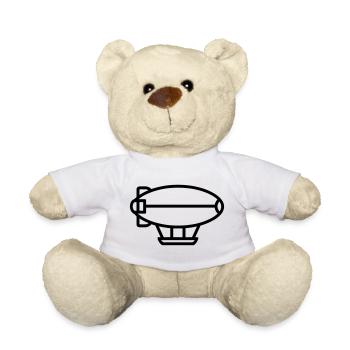 ballon dirigeable - Nounours - blanc - Devant