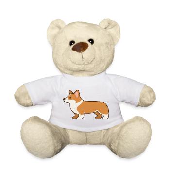 Shiba Inu Cartoon Pfotenfreund - Teddy - Weiß - Vorne
