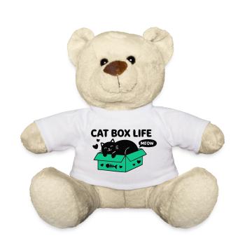 Cat Box Life Katzen Logo - Teddy - Weiß - Vorne