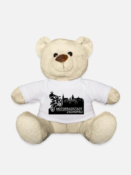 Motorradstadt Zschopau (Farbe änderbar) - Teddy - Weiß