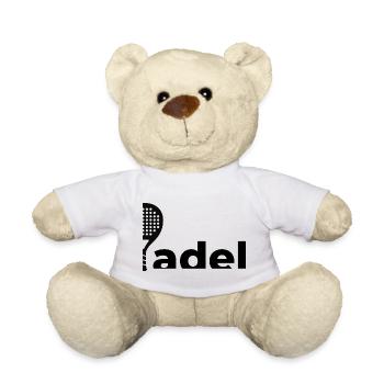Padel Logo | Minimalistisches Schläger Design - Teddy - Weiß - Vorne