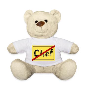 Ex-head - Teddy Bear - white - Front