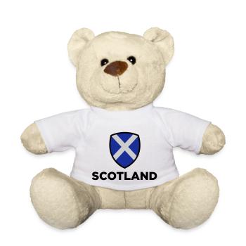 Drapeau national de l Ecosse - Nounours - blanc - Devant