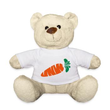 Karotte Frische Gemüsegrafik - Teddy - Weiß - Vorne
