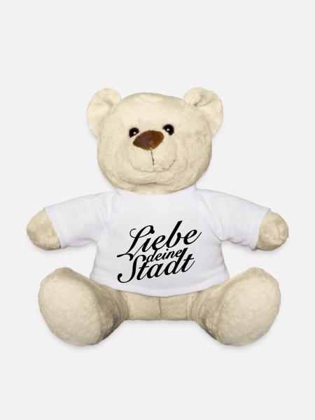 Liebe deine Stadt - Teddy - Weiß