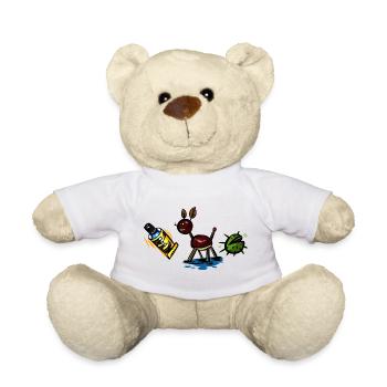 Herbst Kastanien Design - Teddy - Weiß - Vorne