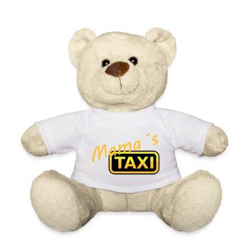 Humorvolles Mamas Taxi Schild - Teddy - Weiß - Vorne