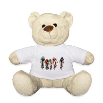 cycling - Teddy Bear - white - Front