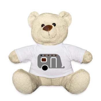 caravane - Nounours - blanc - Devant