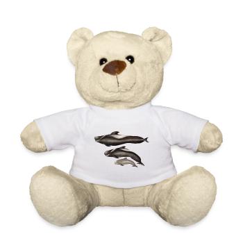 Grindwal - gerippte - globicéphale - Teddy - Weiß - Vorne