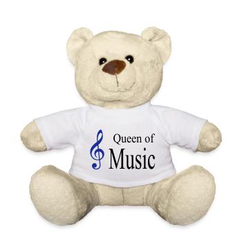 musique - Nounours - blanc - Devant