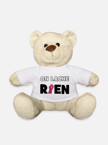 On lâche rien ! - Nounours - blanc