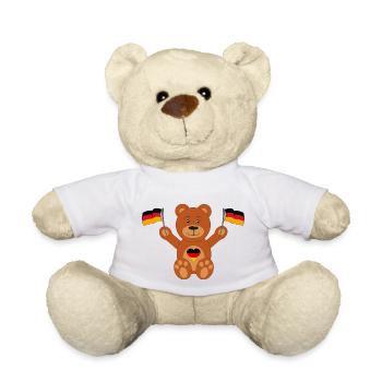 Teddy bear Germany flag - Teddy Bear - white - Front