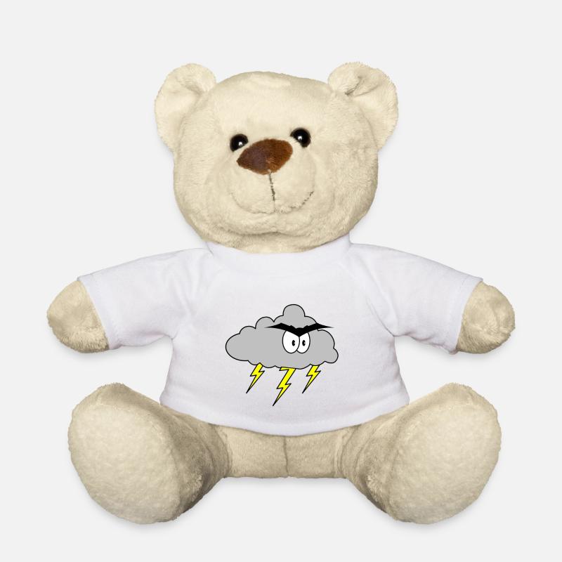 Wütende Wolke - Teddy - Weiß