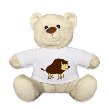 bison - Nounours - blanc - Devant